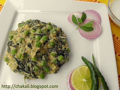 methi malai matar, methi matar malai, methi malai mutter recipe,north indian spicy curry