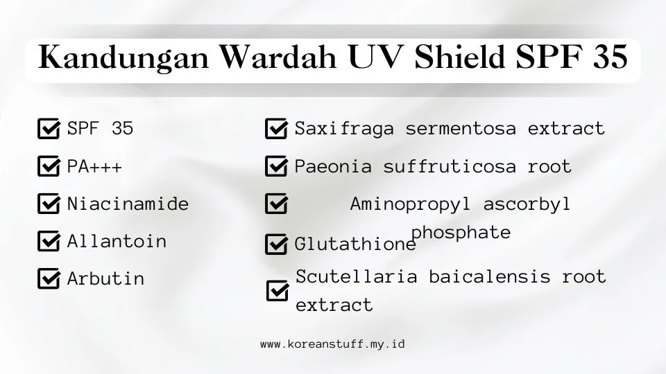 Sunscreen untuk Kulit Kering, Wardah UV Shield SPF 35