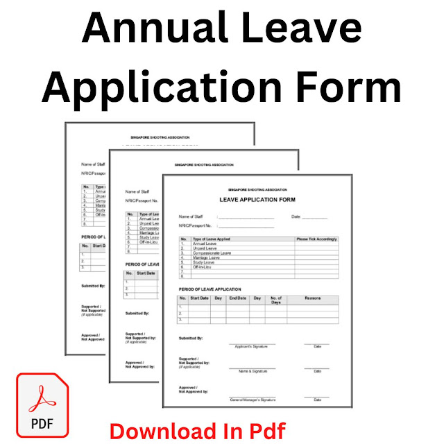Annual Leave Application Form