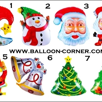 Balon Foil Seri Natal / Foil Seri Christmas 2024