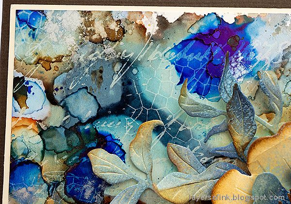 Alcohol ink on yupo paper. Created by danish alcohol ink artist  JulieMarieDesign.