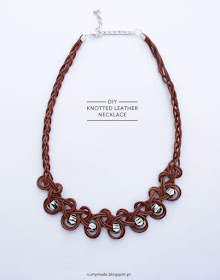  Knotted leather necklace