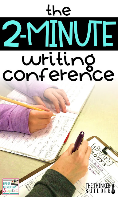 Writing conferences with your student writers need to be short. Otherwise, how will you meet with everyone consistently? But they also need to be meaningful. Learn how to hold practical, effective TWO-minute writing conferences.