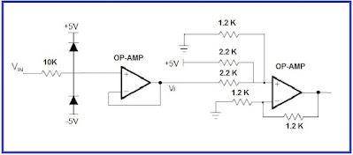 Voltage limiter using op amp