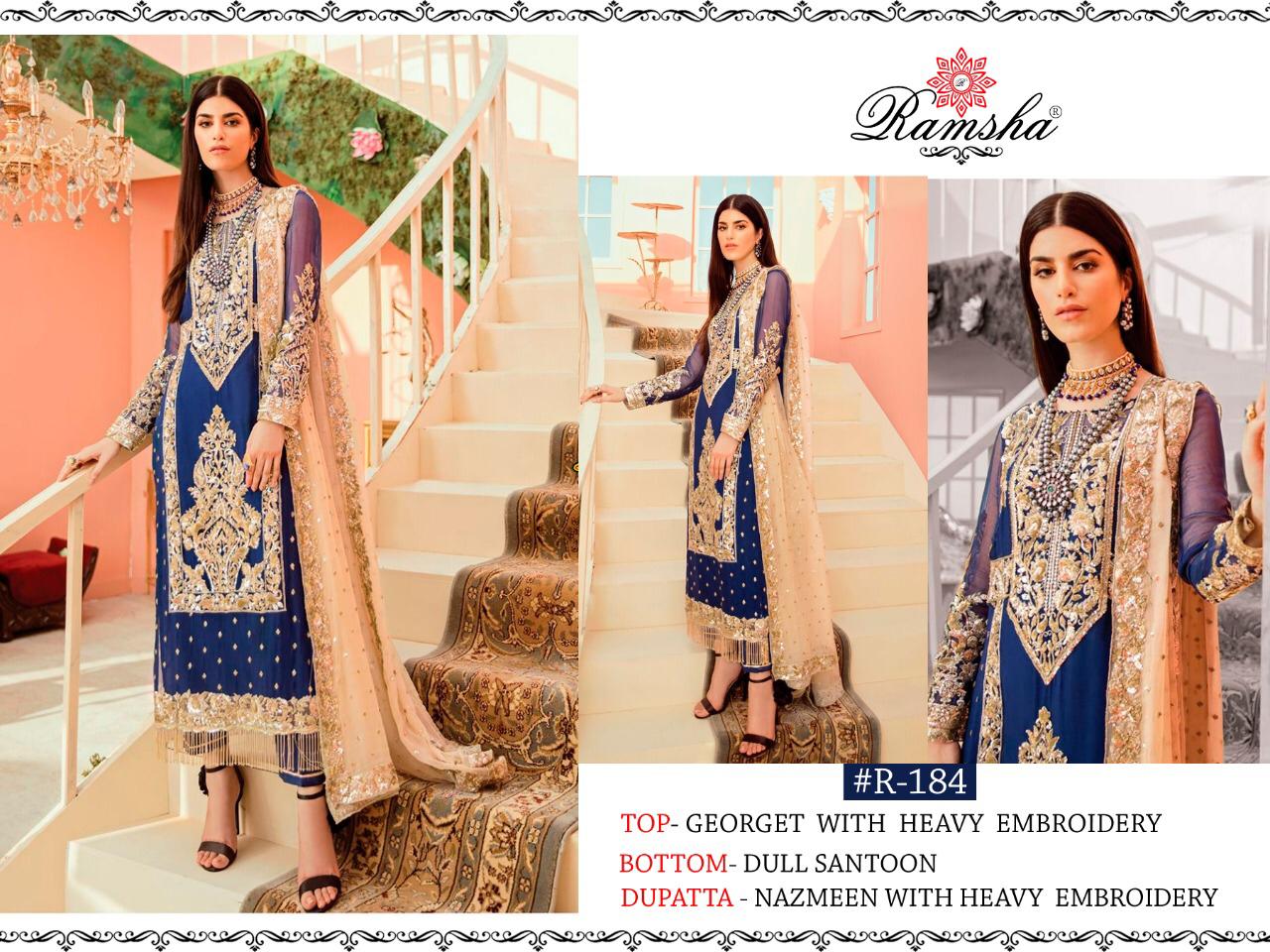 Ramsha R 184 186 188 Pakistani Suits Catalog Lowest Price