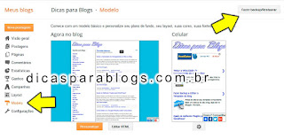 fazer backup do template do blogger