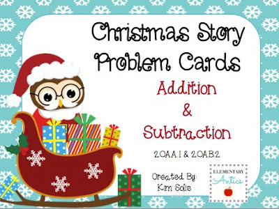 http://www.teacherspayteachers.com/Product/Christmas-Addition-Subtraction-Story-Problem-Cards-FREEBIE-964940