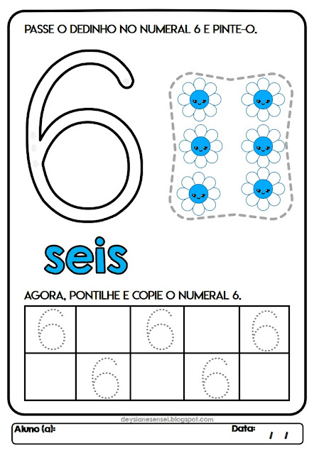 atividade de numerais educação infantil para baixar