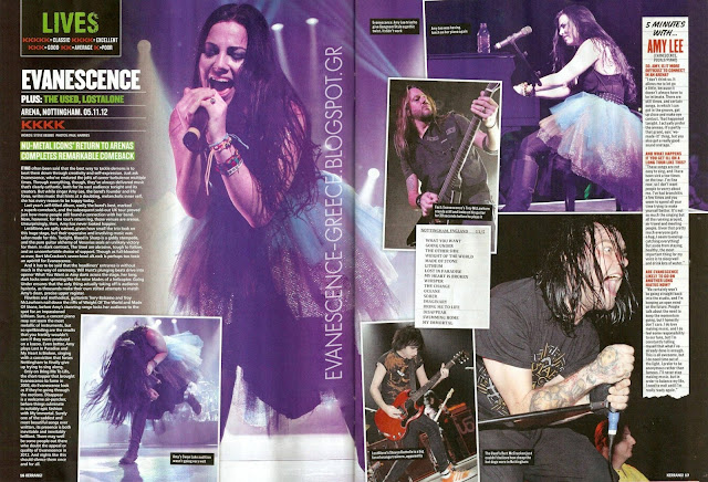 Kerrang Evanescence Nottingham Arena London 