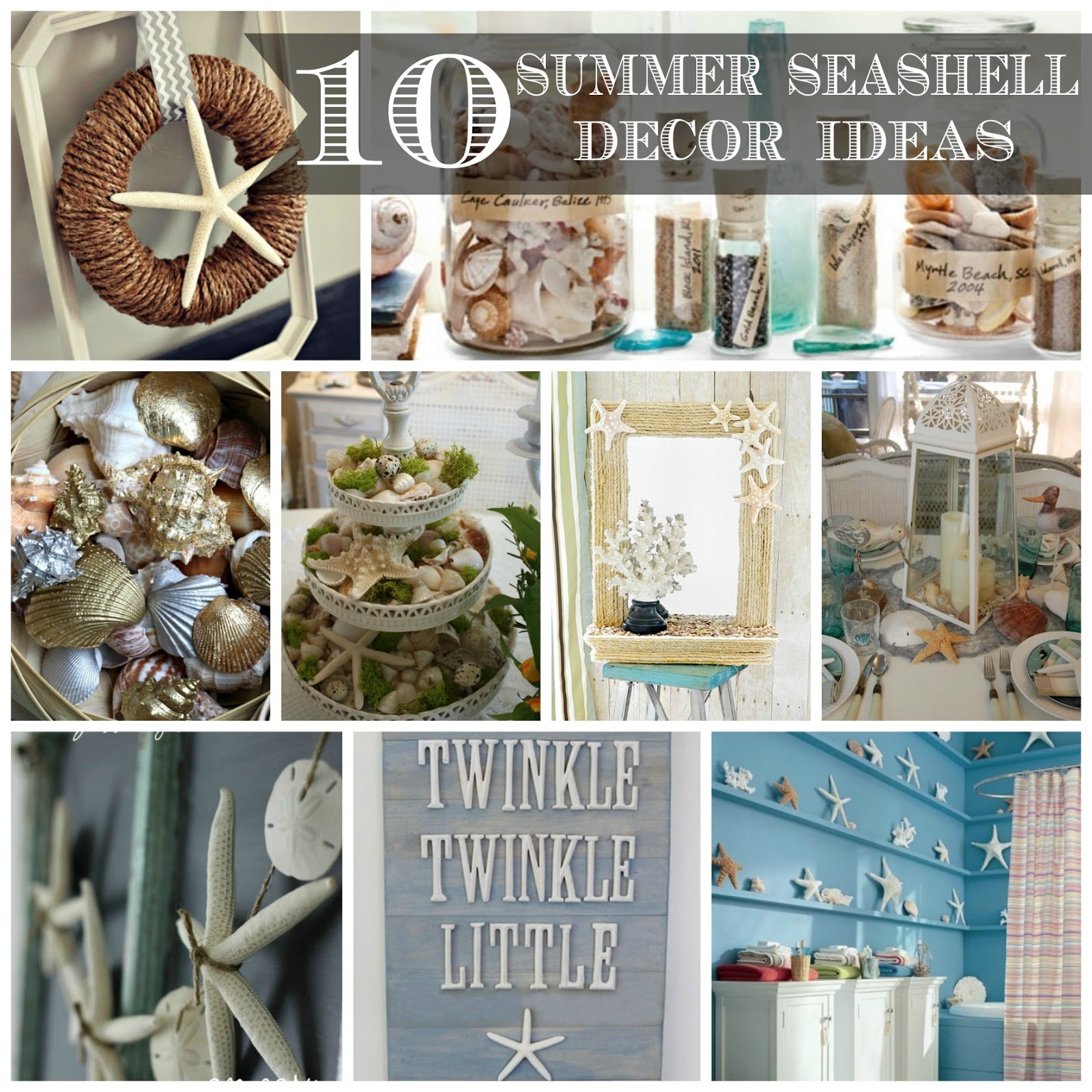 Simply Designing with Ashley: 10 Summer Seashell Decor Ideas