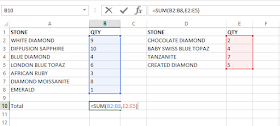 Range input for Sum function for non-contiguous range