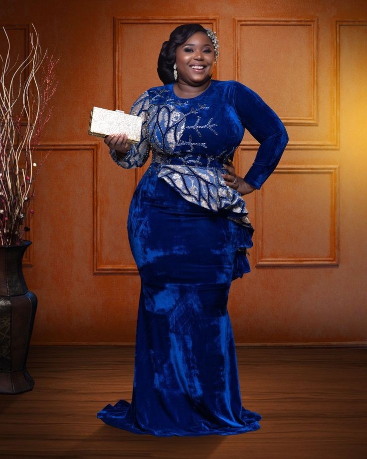 Plus size outfit for women owambe and aso ebi