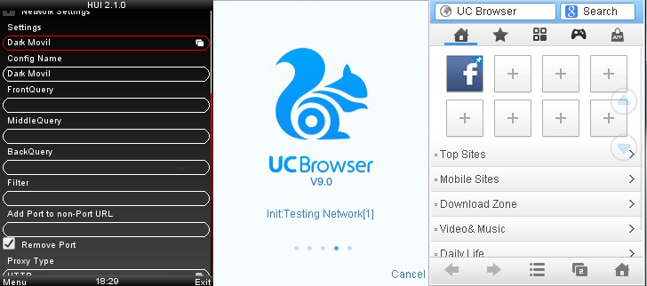 UC Browser 9.0 HandlerUI2.10