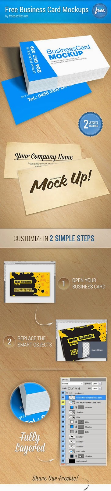 Business Card Mockup PSD Template