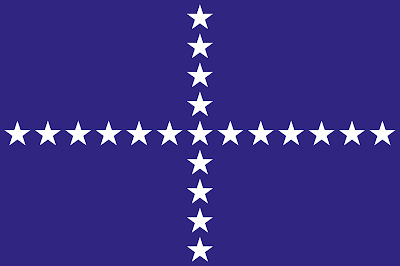 Bandeira do Cruzeiro (jaque nacional do Brasil).