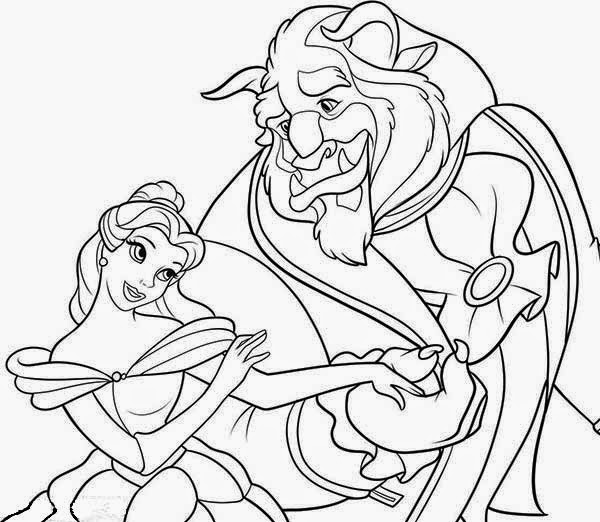 Belle Beauty and the Beast coloring.filminspector.com