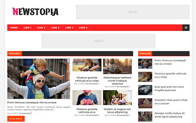 Newstopia - News and Magazine blogger template
