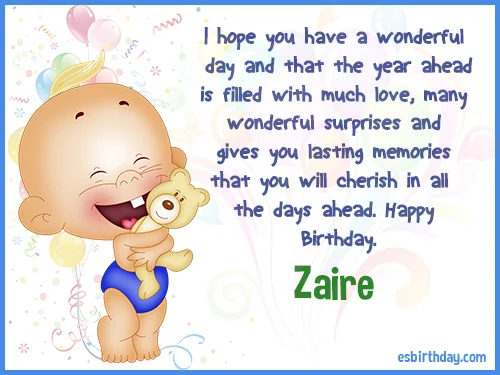 Zaire Happy birthday