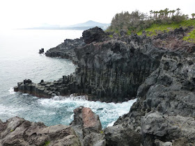 falaises de Jusanggeolli Ile de Jeju Corée du sud