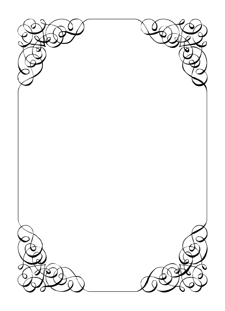 Blank Wedding Invitation Borders Templates Free