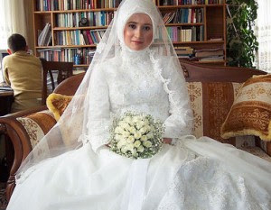 gambar busana pengantin muslim