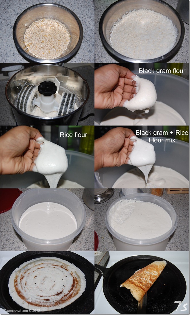 Restaurent style dosai process