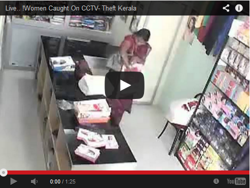 Live.. ! Women Caught On CCTV- Theft Kerala