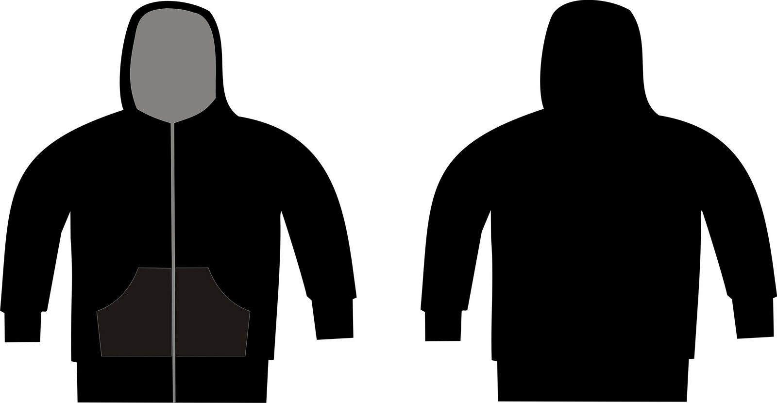 Download Mentahan Hoodie Polos Putih - MOCKUP FRESH