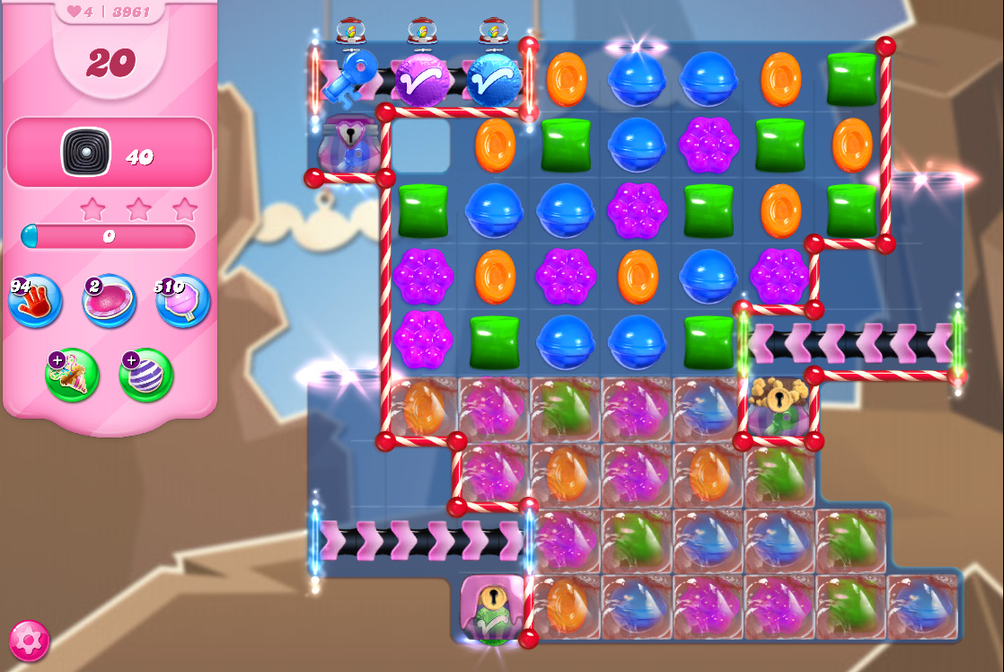 Candy Crush Saga level 3961