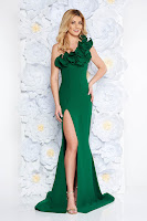 Rochie PrettyGirl verde-deschis eleganta tip creion