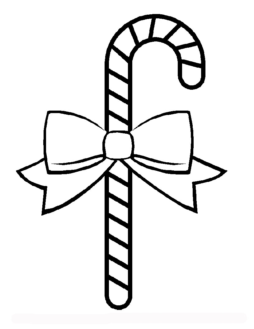 Download Christmas Candy Canes Coloring Pages To Tree Decorating | Cartoon Coloring Pages