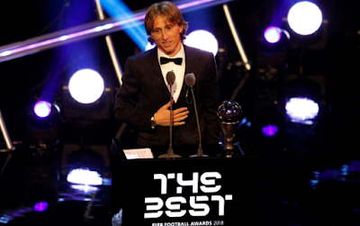 Best Fifa Football Awards 2018: Luka Modric named men's player of the year as Ronaldo and Messi fail to show up