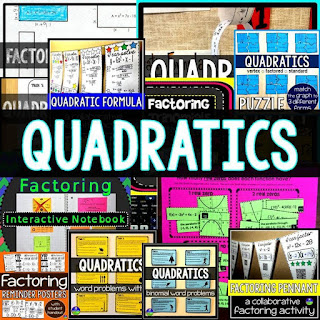 Quadratic Functions Bundle