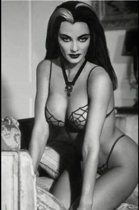 Lily Munster Pin Up
