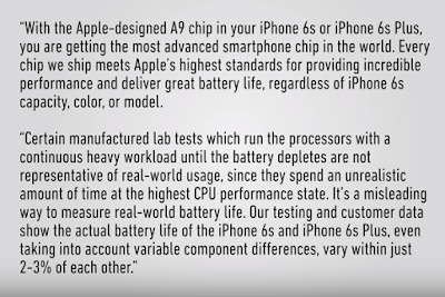 Apple Replied for Chipgate, Apple Official, iPhone 6S
