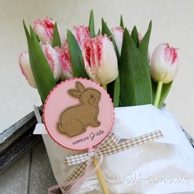 Stampin Up Blumenstecker Osterhase