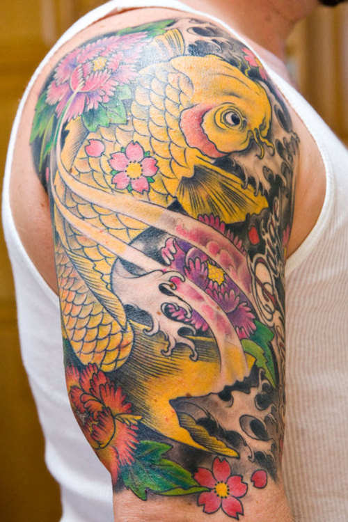 Amazing Animal Koi Fish Tattoos On Arm Ideas