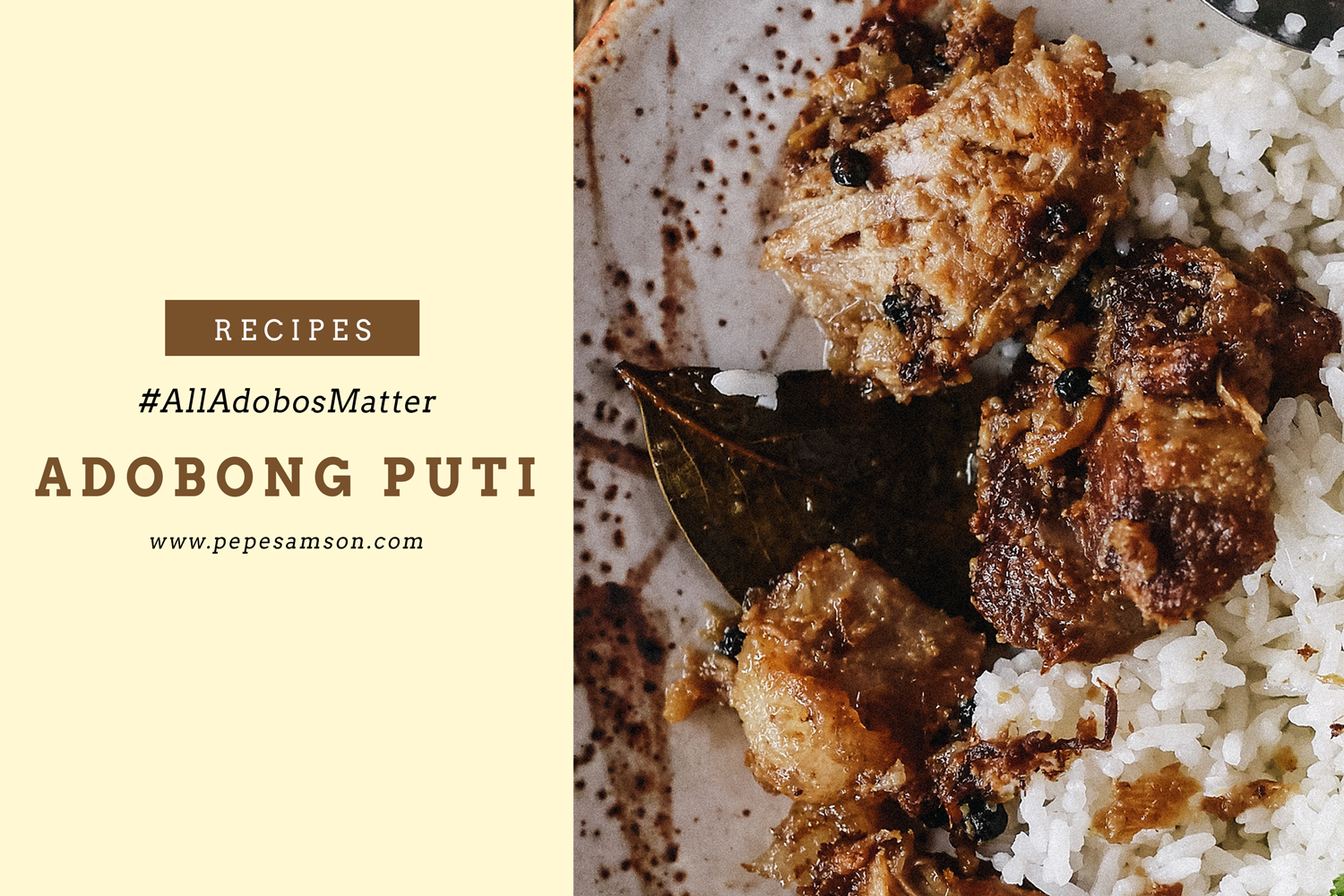 #AllAdobosMatter: Adobong Puti Recipe