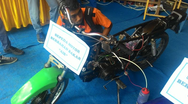 Siswa SMKN Aceh Ubah Air Untuk Bahan Bakar Sepedah Motor