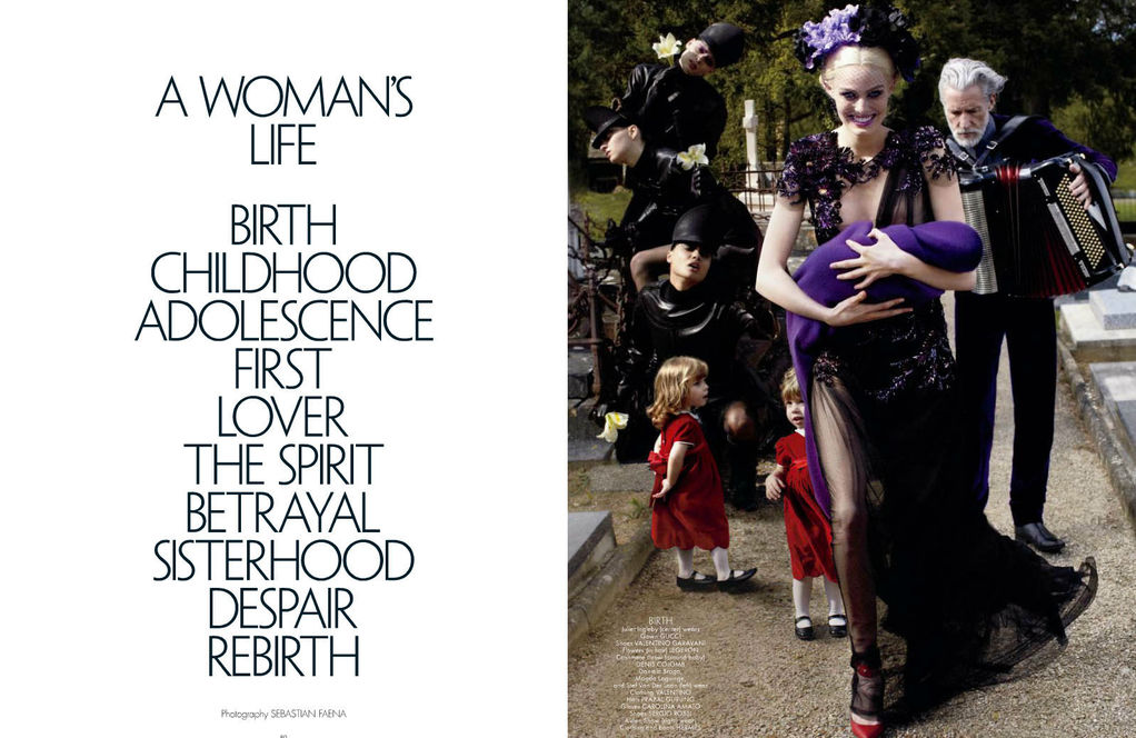 Lara Stone, Juliet Ingleby, Saskia de Brauw, Clément Chabernaud, Daniela Braga, Magda Languinge, Stef Van Der Laan & Aiden Shaw — A Woman's Life 