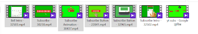 Green Screen Subscribe button for YouTube