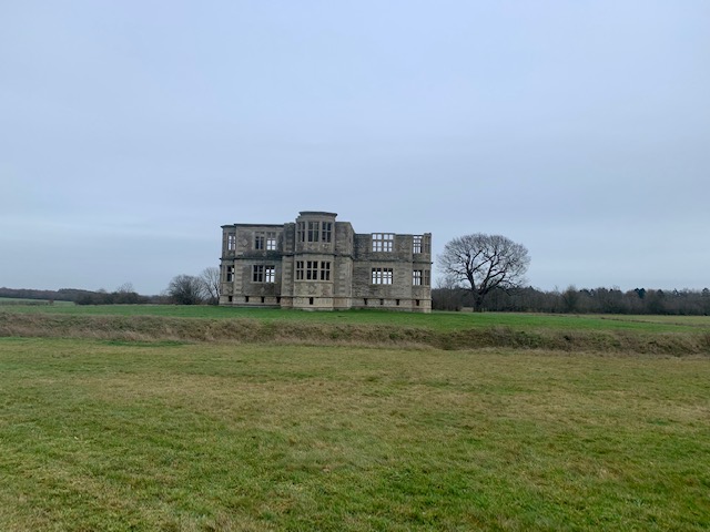 Facade of the unfinished New Bield at Lyveden in Northamptonshire