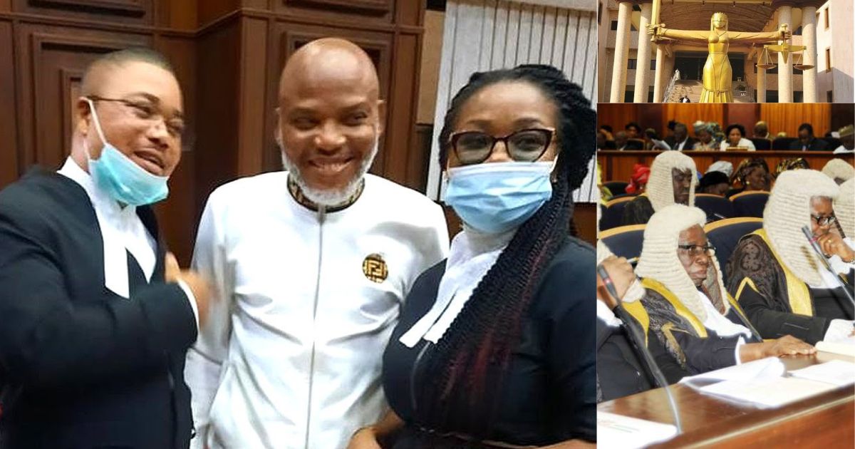 Breaking: Appeal Court Acquits Nnamdi Kanu, Dismisses All Charges Issued Against Him by the Federal Government