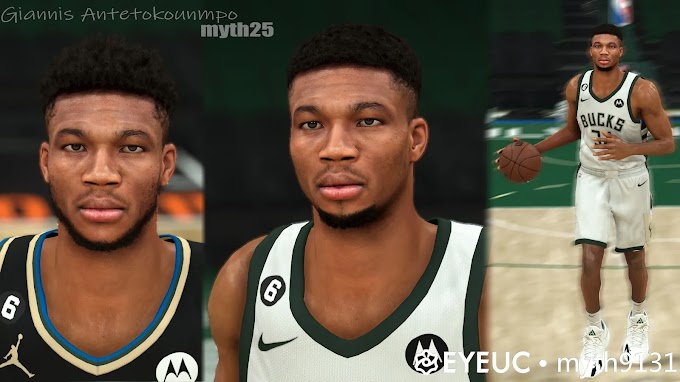 Giannis Antetokounmpo Cyberface by Myth25 | NBA 2K23