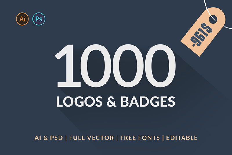 1000 Logos & Badges SALE