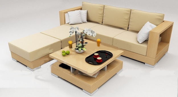 Mẫu sofa gỗ thông 4