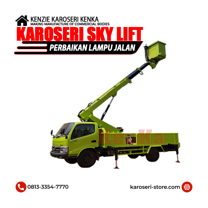 Karoseri Sky Lift Telescopic Dealer HINO Karawang