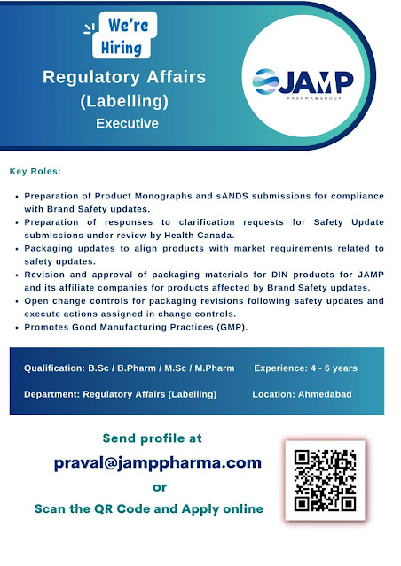 Jump Pharma Job Vacancy For Regulatory Affairs