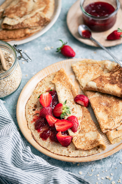 Crêpes aux flocons d'avoine