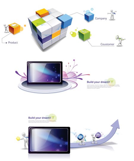 3D Cool Pattern Vector 2